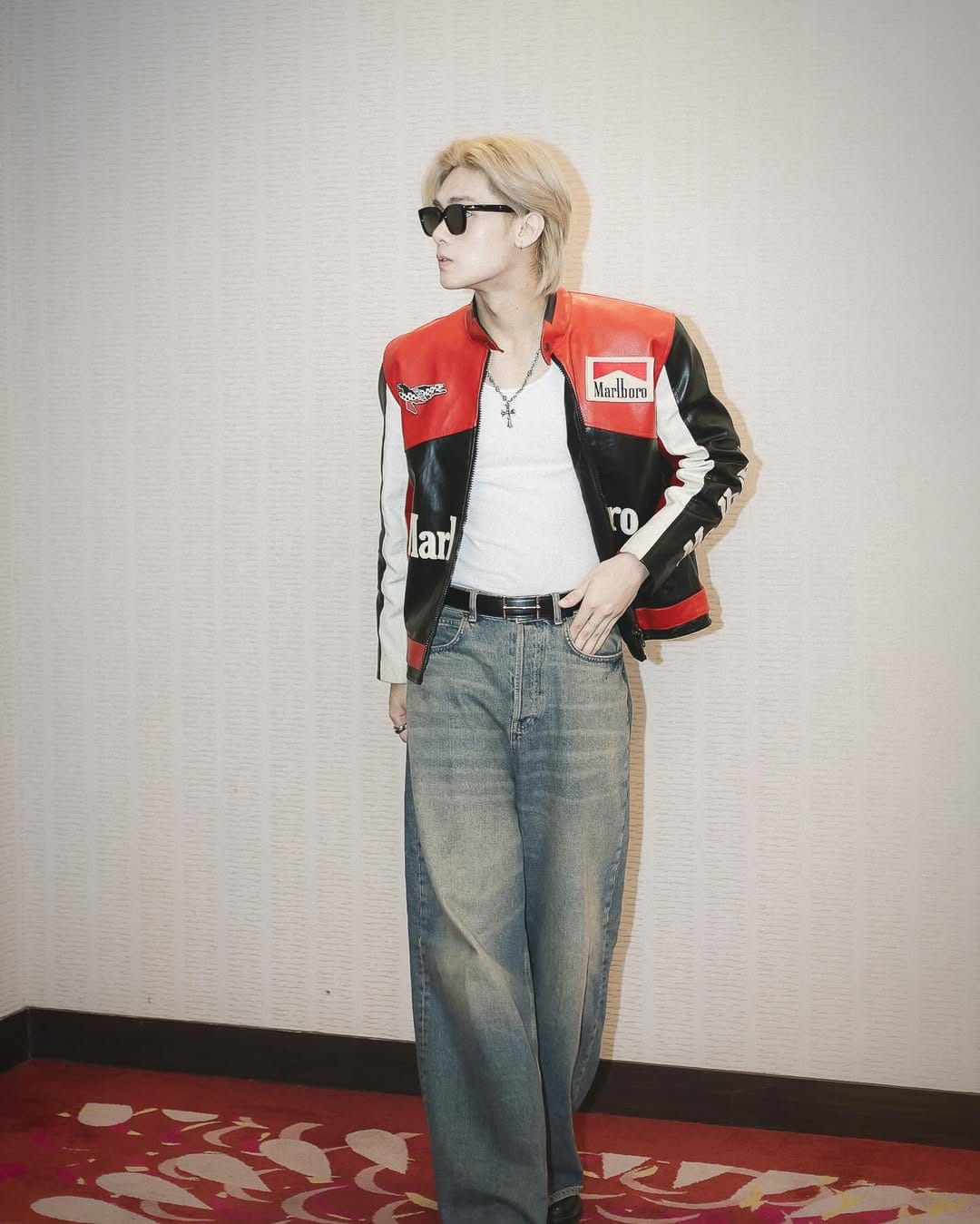 Black Marlboro Leather Jacket – Racing Streetwear