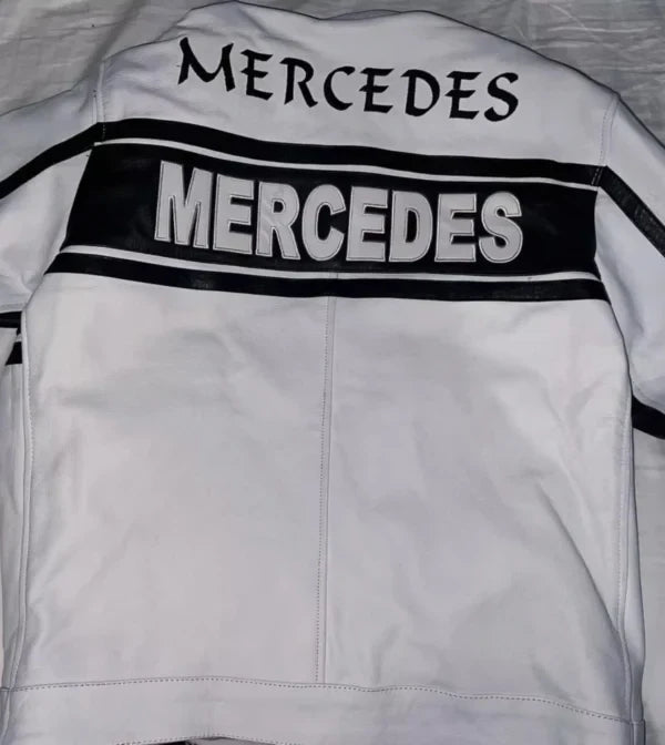 Mercedes Racing Leather Jacket – Streetwear Biker Fit for Men & Women