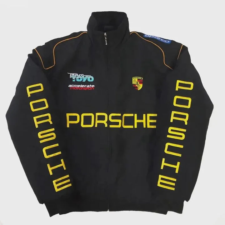 Vintage Porsche Y2K Racing Bomber Jacket